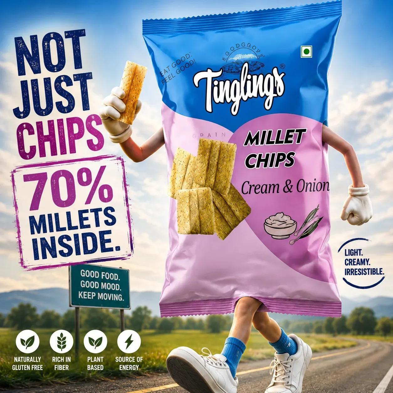 Millet Chips- Cream & Onion